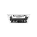 Plafonnier encastré APOLLO MAXI carré, direct IP20, transparent, blanche 