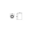 Brumberg downlight APOLLO MICRO smooth, round, DALI controllable IP20, powder coated, black dimmable