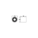 Brumberg downlight APOLLO MIDI smooth, round, DALI controllable IP20, powder coated, black dimmable