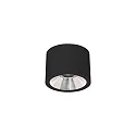 Downlight APOLLO MIDI lisse, rond, contrôlable par DALI IP20, couvert de poudre, noir gradable