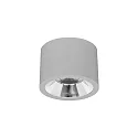 Downlight APOLLO MAXI lisse, rond, commutable IP20, couvert de poudre, argent 