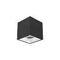 Downlight APOLLO MAXI angulaire, lisse, contrôlable par DALI IP20, couvert de poudre, noir gradable