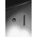 Brumberg Lumière à suspension sur rail PEPA PEN Bas, rigide, contrôlable par DALI IP20, noir mat gradable