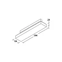 Brumberg 3-phase spot BALI MINI DA 25°/25° DALI-2 - 29.4CM rotatable, DALI controllable, with lens optics IP20, black matt dimmable
