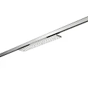 3-phase spot BALI MIDI S 97°/91° DALI-2 - 58.7CM rotatable, DALI controllable, with lens optics IP20, silver matt dimmable
