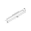 Brumberg 3-phase spot BALI MIDI S 97°/91° DALI-2 - 58.7CM rotatable, DALI controllable, with lens optics IP20, white matt dimmable