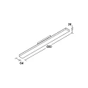 3-phase spot BALI MAXI DA 25°/25° DALI-2 - 88CM rotatable, DALI controllable, with lens optics IP20, white matt dimmable