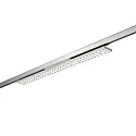 3-phase spot BALI MAXI AS 75°/76° DALI-2 - 88CM rotatable, DALI controllable, with lens optics IP20, silver matt dimmable