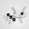 Luminaire de plafond TAGES 3 flammes, rond GU10 IP20