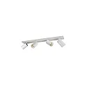 Luminaire de plafond TAGES 4 flammes, angulaire, langue GU10 IP20, blanc mat gradable