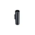 Luminaire mural TOMEK haut bas, à 2 flammes, rond GU10 IP20, noir mat gradable