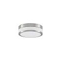Applique et plafonnier EREVAN Ø 28CM à 2 flammes E27 IP44, nickel mat gradable