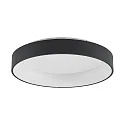 Luminaire de surface GEORGA 2CCT DIM CCT Switch, forme de l'anneau IP20, noir mat gradable