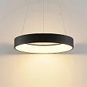 Brumberg Luminaire à suspension GEORGA 2CCT DIM CCT Switch, forme de l'anneau IP20, noir mat gradable