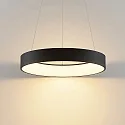 Brumberg Luminaire à suspension GEORGA 2CCT DIM CCT Switch, forme de l'anneau IP20, noir mat gradable