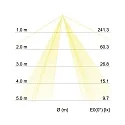 Brumberg Luminaire de plafond SOFT TUBE 280 E27 IP20, noyer gradable