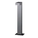Outdoor LED bollard light, IP65, 230V AC, 60cm, 9W 3000K 210lm, incl. 50cm power cable, structured graphite