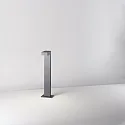 Outdoor LED bollard light, IP65, 230V AC, 60cm, 9W 3000K 210lm, incl. 50cm power cable, structured graphite