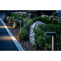 Outdoor LED bollard light, IP65, 230V AC, 60cm, 9W 3000K 210lm, incl. 50cm power cable, structured graphite