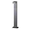 bollard light LANTERN 80CM down, square, switchable IP65, graphite, mat 