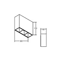 Brumberg Outdoor LED wall luminaire, IP54, 230V AC, Up/Down variabel, 18x15cm, 6W 3000K 150lm . 100°, structured graphite