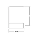 Brumberg Plafonnier extérieur BLOKK carré IP65, graphite 