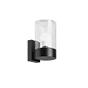 Luminaire mural d’extérieur COOQUEE E27 IP65, noir, transparent gradable