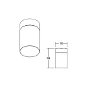 Brumberg Plafonnier extérieur COOQUEE rond E27 IP65, noir, transparent 