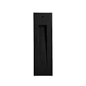 Brumberg Luminaire d'encastrement mural  CASANDRA angulaire, commutable IP65, noir mat 