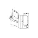 Brumberg Projecteur MATRIX MEGA pivotant, direct IP66, mat, titane 
