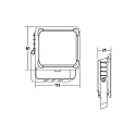 Brumberg Projecteur NEO MINI 3 pôles, inclinable, commutable IP65, noir 