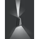 Brumberg Luminaire mural d’extérieur EREBIA haut bas, commutable LED IP54, gris 