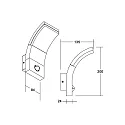 Brumberg Outdoor wall luminaire FAGI with motion detector, switchable LED IP54, graphite 