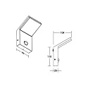 Brumberg Luminaire mural d’extérieur INO avec détecteur de mouvement, commutable LED IP54, graphite 