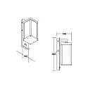 Brumberg Luminaire mural d'extérieur KEDIRI commutable LED IP54, gris 