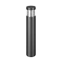 Luminaire borne ZAGAMI IP54 cylindrique, commutable LED IP54, gris graphite 