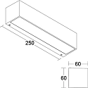 Brumberg Luminaire mural d'extérieur DARBEE Bas, angulaire, commutable IP65, mat, gris graphite 