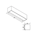 Brumberg Luminaire mural d'extérieur DARBEE haut / bas, angulaire, commutable IP65, mat, gris graphite 
