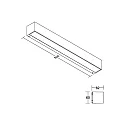 Brumberg Luminaire mural d'extérieur DARBEE Bas, angulaire, commutable IP65, mat, gris graphite 