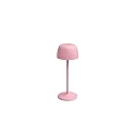 Lampe de table à accu ROSS Bas, avec variateur tactile IP54, rose gradable