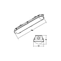 Brumberg Luminaire pour locaux humides HUMID ONE PRO direct IP65, gris gradable