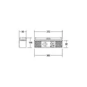 Brumberg Lampe de secours EKW unilatéral, bilatéral IP54, blanche