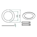 Brumberg Adaptateur, chrome
