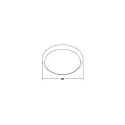 Brumberg ring MAKIRA Ø 25CM round, white