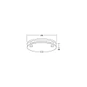 Brumberg Anneau MUNA MIDI avec diffuseur, noir mat
