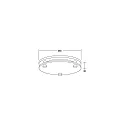 Brumberg ring MUNA MEGA with diffuser, black matt