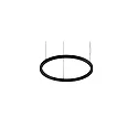 pendant luminaire DEVON Ø 80CM for VDU workstation, Matter controllable IP20, powder coated, black matt dimmable