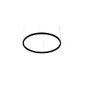 pendant luminaire DEVON Ø 120CM for VDU workstation, Bluetooth controllable IP20, powder coated, black matt dimmable