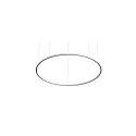 pendant luminaire DEVON Ø 180CM for VDU workstation, DALI controllable IP20, powder coated, white matt dimmable