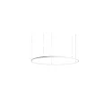 Luminaire à suspension ANDROS IN Ø 180CM contrôlable par Matter IP20, couvert de poudre, blanc mat gradable